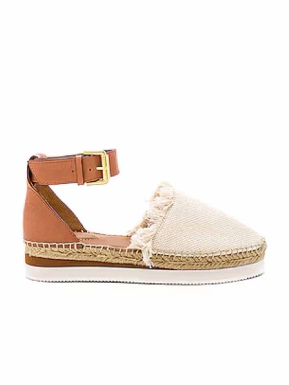 See by Chloe Glyn Espadrille Sandal in natural | size 37 | revolve